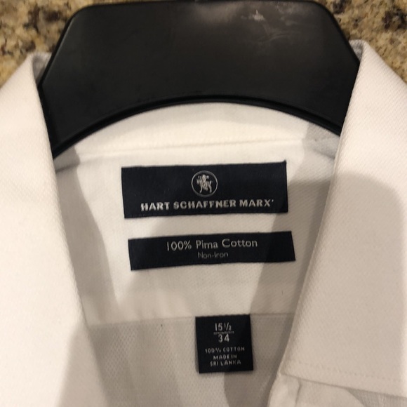 Hart Schaffner Marx white tuxedo shirt - Picture 3 of 4